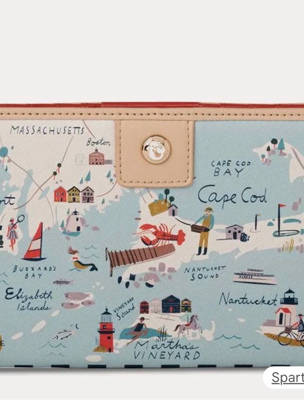 Spartina Northeastern Harbors Snap Wallet - Picture 5 of 8